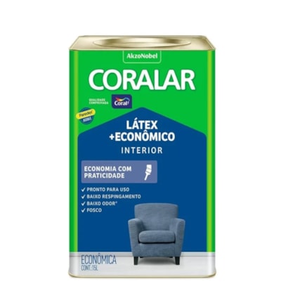 Tinta Coral Coralar Economica 15l Branco Gelo