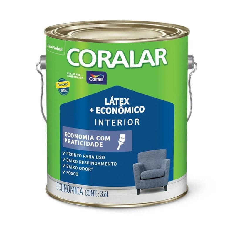 Tinta Coral Coralar Lat Mais Eco Neblina Paulista 3,6l