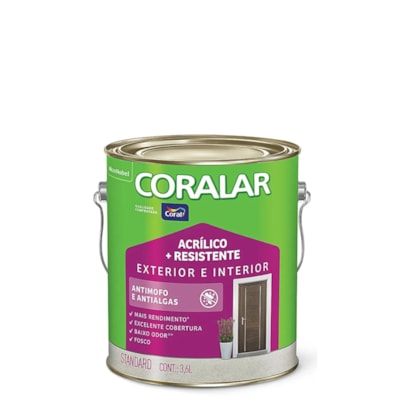 Tinta Coral Coralar Mais Resistente 3,6l Dia Nublado