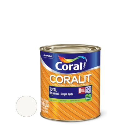 Tinta Coral Coralit Total Fosco Branco 900ml