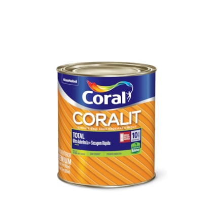 Tinta Coral Coralit Total Fosco Preto 900ml