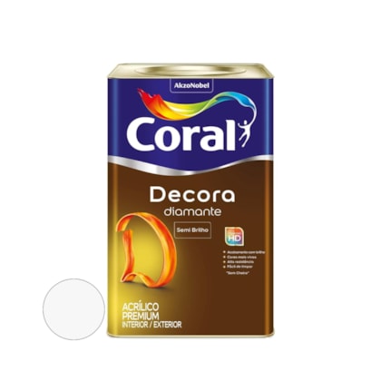 Tinta Coral Decora Acrilica Premium Semi Brilho Branco 18 Litros