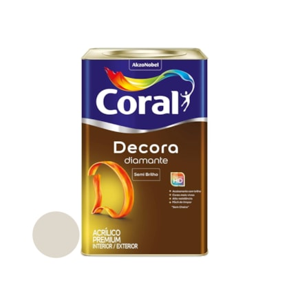 Tinta Coral Decora Diamante Semi brilho 18 Litros Branco Gelo