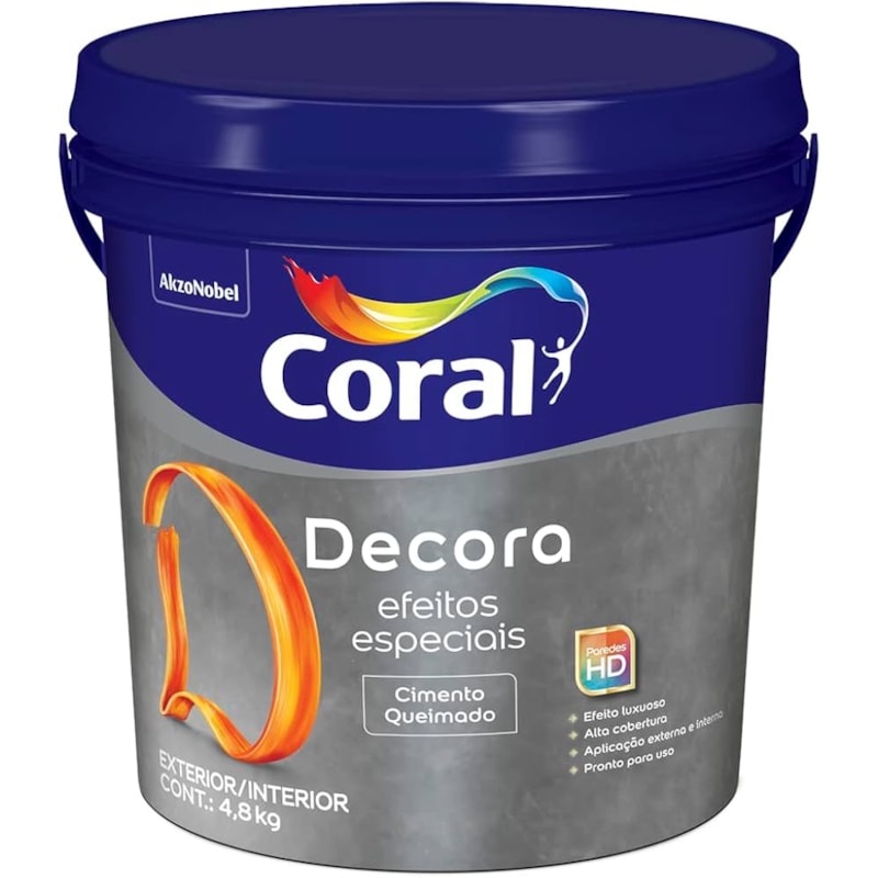 Tinta Coral Decora Ef Cimento Que Cultura Grega 4,8kg