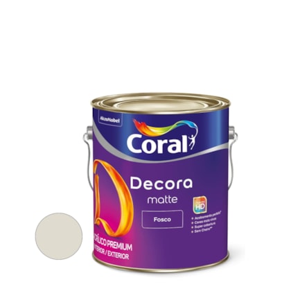 Tinta Coral Decora Matte Fosco 3,6 Litros Branco