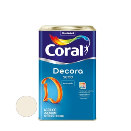 Tinta Coral Decora Seda Acetinado 18 Litros Branco