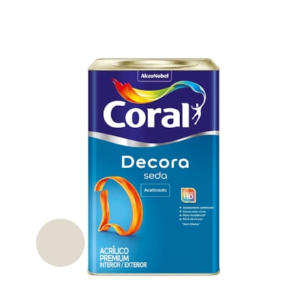 Tinta Coral Decora Seda Acetinado 18 Litros Branco Gelo