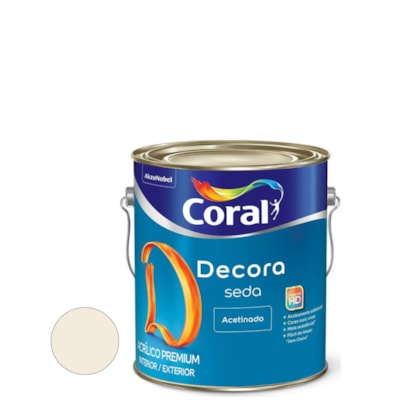 Tinta Coral Decora Seda Acetinado 3,6 Litros Branco