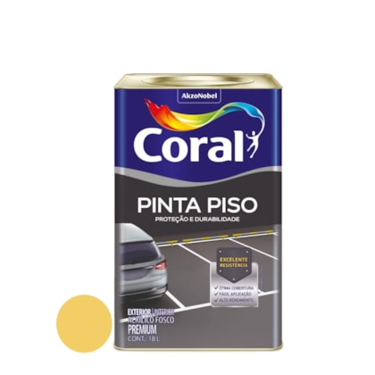 Tinta Coral Pinta Piso 18 Litros Amarelo Demarcacao