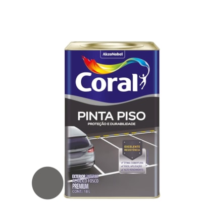 Tinta Coral Pinta Piso 18 Litros Cinza Escuro