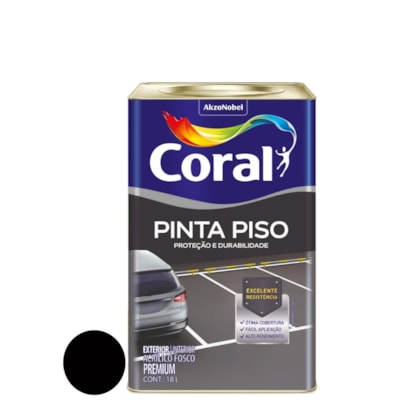 Tinta Coral Pinta Piso 18l Preto