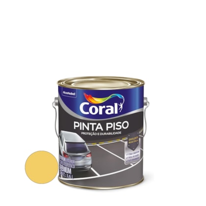 Tinta Coral Pinta Piso 3.6 Litros Amarelo Demarcacao