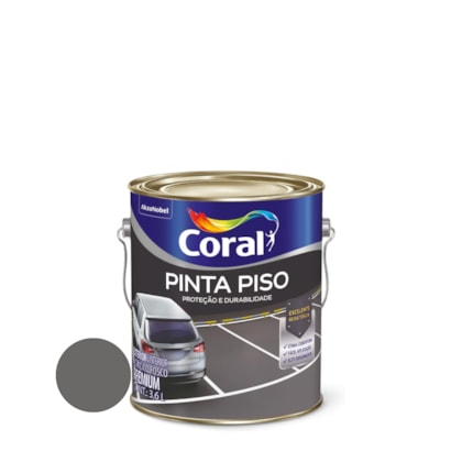 Tinta Coral Pinta Piso 3.6 Litros Cinza Escuro