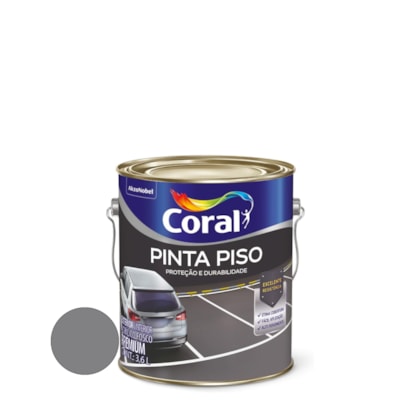 Tinta Coral Pinta Piso 3.6 Litros Cinza Medio