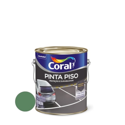 Tinta Coral Pinta Piso 3.6 Litros Verde Quadra