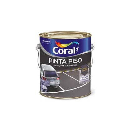 Tinta Coral Pinta Piso 3,6 Litros Vermelho Seguranca