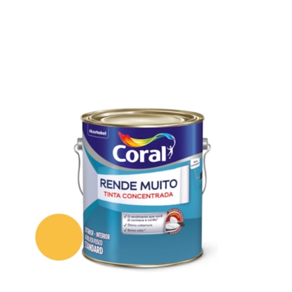 Tinta Coral Rende Muito 3,2l Amarelo Frevo