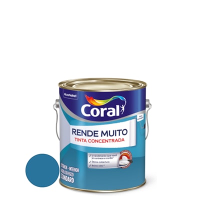 Tinta Coral Rende Muito 3,2l Azul Profundo