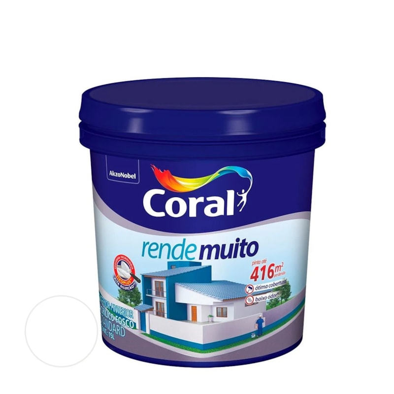 Tinta Coral Rende Muito Balde 15 Litros Branco