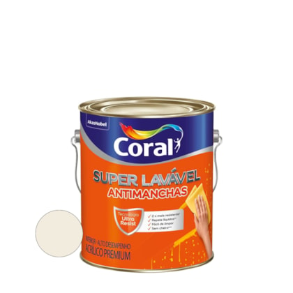 Tinta Coral Super Lavavel 3,6l Branco