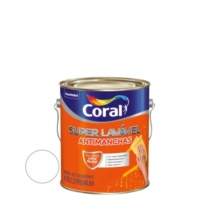 Tinta Coral Super Lavavel 3,6l Branco