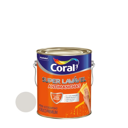 Tinta Coral Super Lavavel 3,6l Branco Gelo