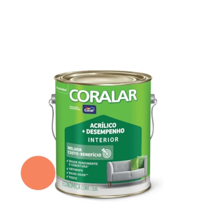 Tinta Coralar Acrilica 3,6l Laranja Maracatu