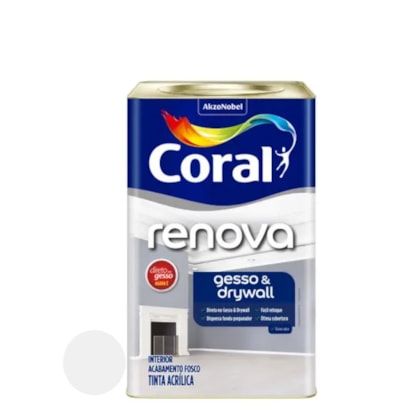 Tinta Renova Gesso Drywall 18 Litros Branco