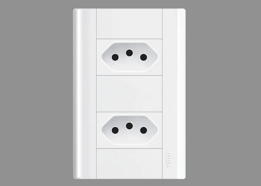Centro Elétrico Pagina Tomada Dupla 2P+T 20A/250V Modulare-Fame