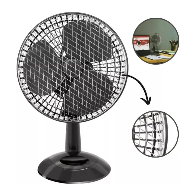 Ventilador Fame Personal Fan Preto 220v 20w