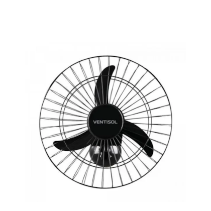 Ventilador Oscilante de  Parede 50cm Preto Aco