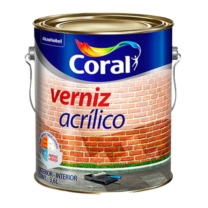 Verniz Coral 3,6l Acrilico Brilhante