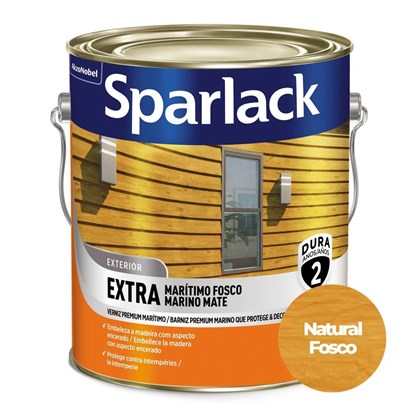 Verniz Sparlack Maritimo 3,6 Litros Fosco Natural